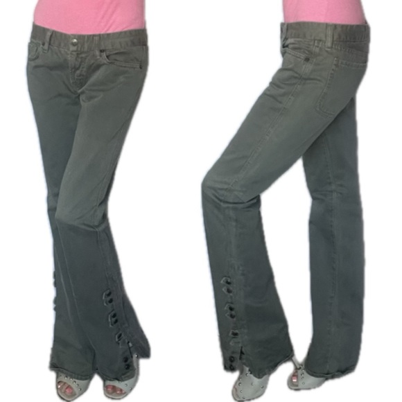 Citizens of humanity low rise, army, green jeans, size 27 - Picture 4 of 17